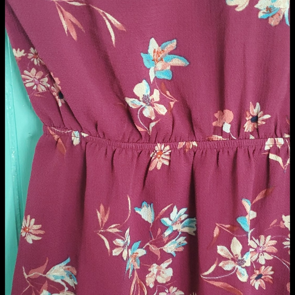 Monteau Floral Scalloped Chest Dress - Picture 7 of 14